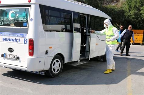 Van’daki toplu taşıma araçları dezenfekte edildi
